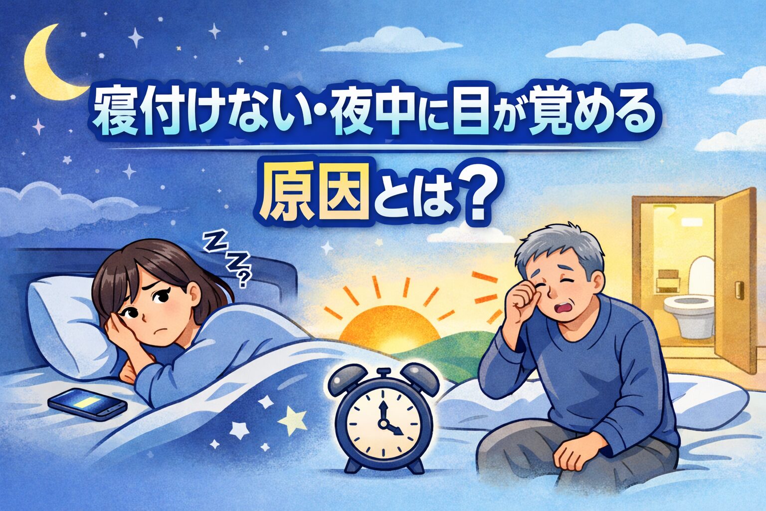 寝付けない 夜中に目が覚める