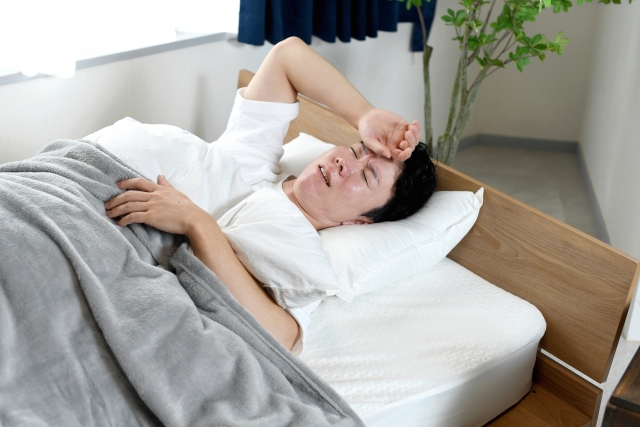 朝まで寝れなかった男性