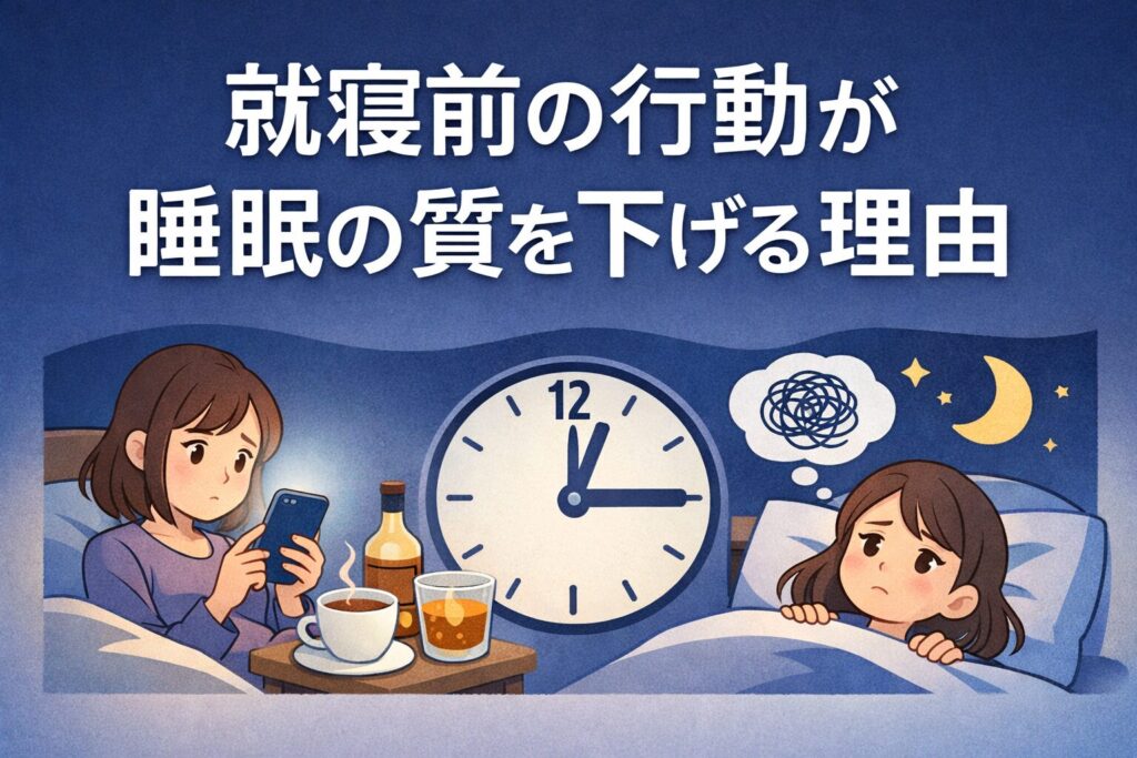 就寝前の行動と睡眠の質