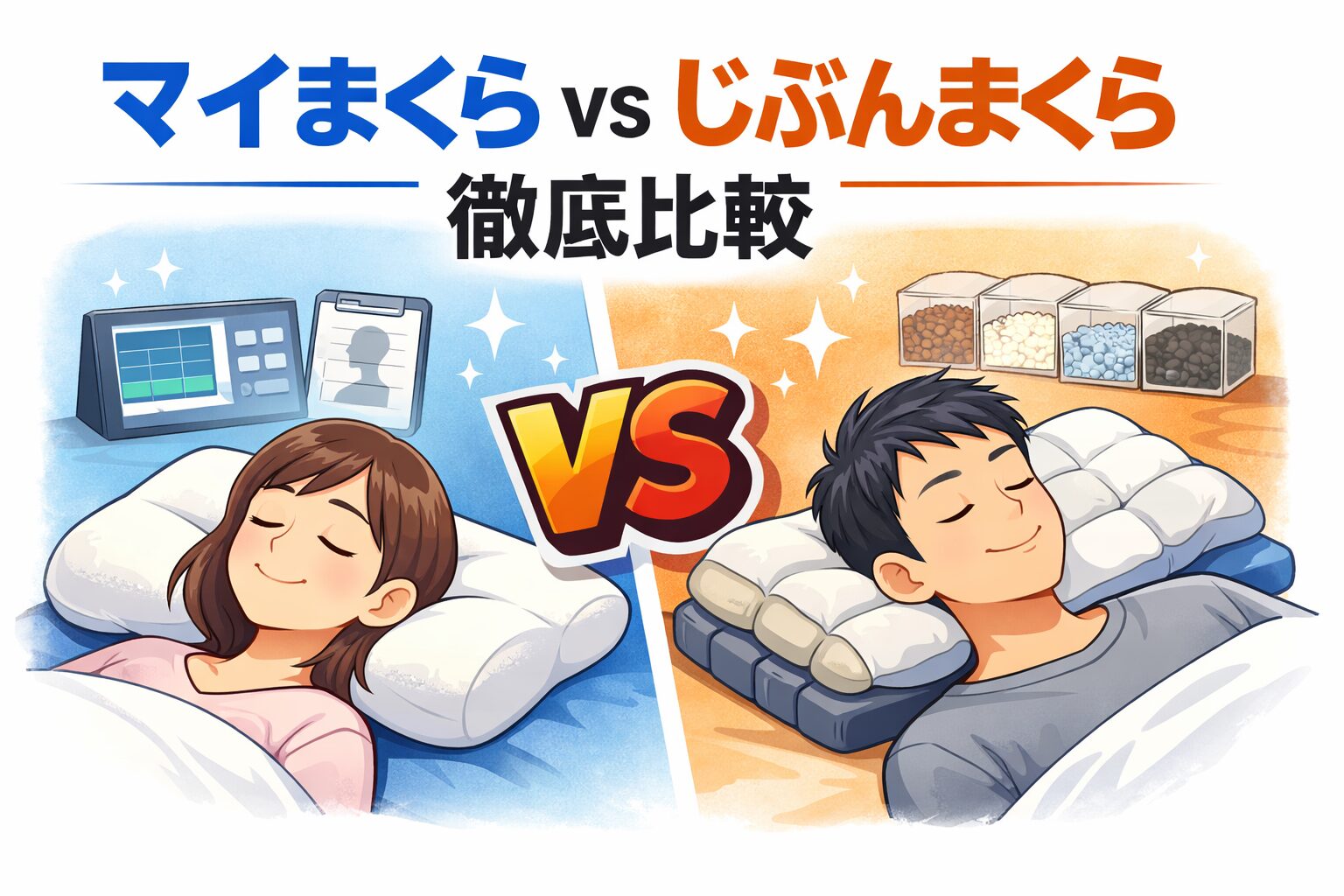 マイまくら vs じぶんまくら