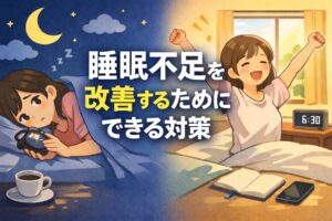 睡眠不足を改善するためにできる対策