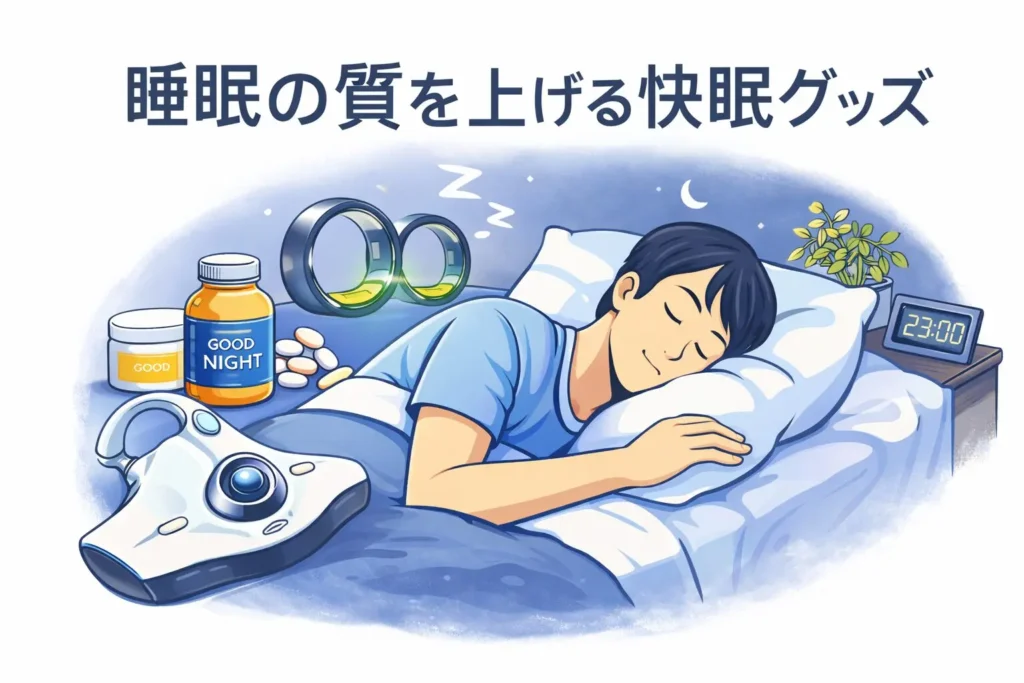 寝ても疲れが取れない、夜中に何度も目が覚める。 そんな悩みを感じたときに見直したい快眠グッズをまとめました。