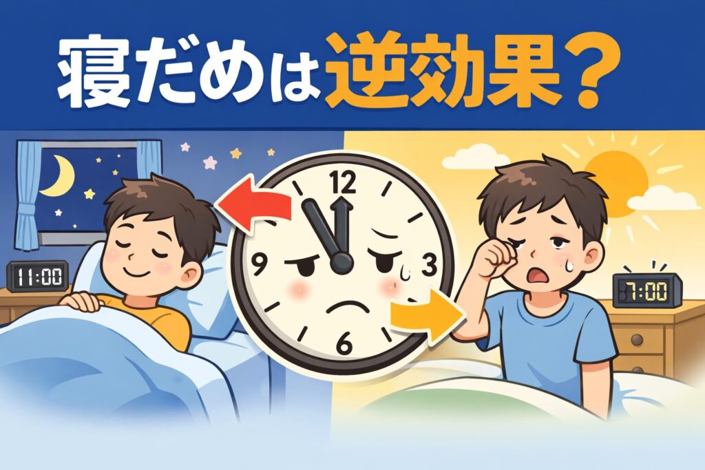 週末にたくさん寝ても疲れが取れない理由