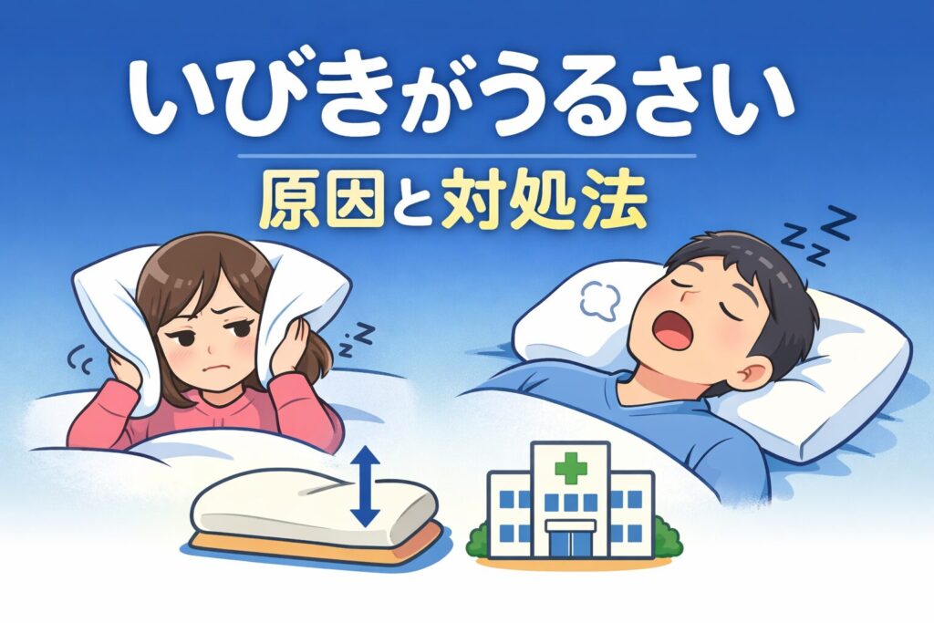 いびきがうるさい原因と対処法