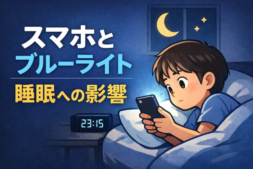 寝る前のスマホは睡眠に影響する？ブルーライトと眠りの関係