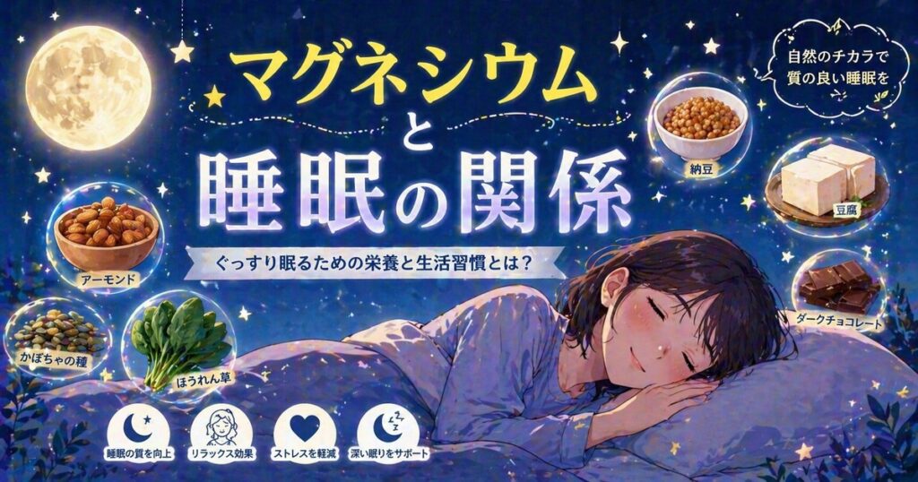 マグネシウムと睡眠の関係