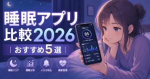 睡眠アプリ比較2026おすすめ5選