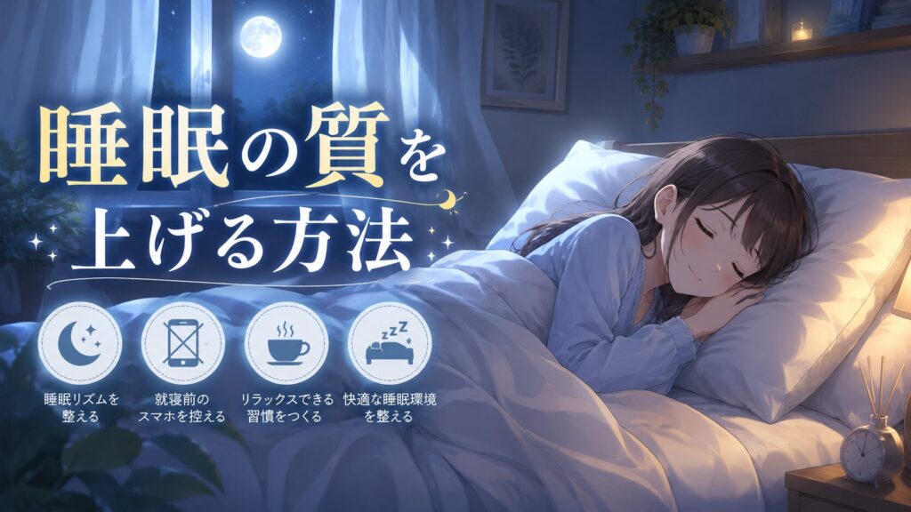 睡眠の質を上げる方法